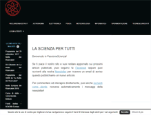 Tablet Screenshot of passionescienza.it